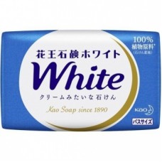 Мыло для рук KAO твердое PureWhip аромат белых цветов кусковое (синее) 130гр