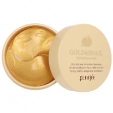 Патчи гидрогелевые с муцином улитки и золотом Petitfee Gold & Snail Hydrogel Eye Patch (60 шт)