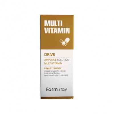 Витаминная сыворотка для лица FarmStay DR-V8 Vitamin Ampoule (30 мл)
