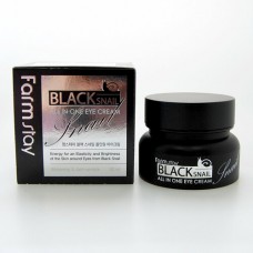 FARMSTAY КРЕМ ДЛЯ ГЛАЗ С МУЦИНОМ ЧЕРНОЙ УЛИТКИ BLACK SNAIL ALL IN ONE EYE CREAM, 50 МЛ