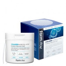 FARMSTAY COLLAGEN WATER FULL MOIST TONING PEELING PAD Тонизирующие пилинг-салфетки для лица "Коллаген", 70шт.