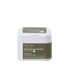 MARY&MAY CICA HOUTTUYNIA TEA TREE CALMING MASK 30EA Набор тканевых масок успокаивающих