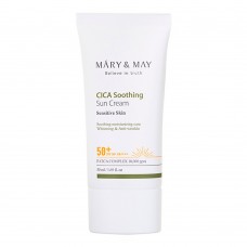 Успокаивающий солнцезащитный крем с центеллой Mary&May CICA Soothing Sun Cream SPF 50+ PA++++