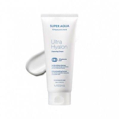 Очищающая крем-пенка для лица Super Aqua Ultra Hyalron Cleansing Cream MISSHA 200 мл