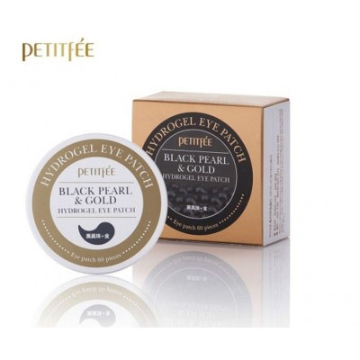 Гидрогелевые патчи для глаз Petitfee Black Pearl & Gold Eye Patch