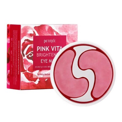 Патчи для глаз Petitfee Pink Vita Brightening Eye Mask