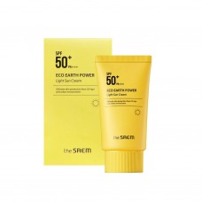 Солнцезащитный крем для лица The Saem Eco Earth Power Light Sun Cream SPF50