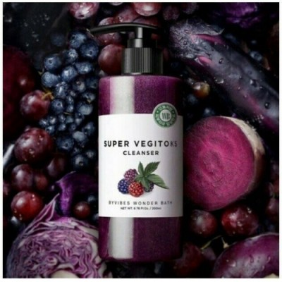 Детокс-пенка для упругости кожи Chosungah By Vibes Wonder Bath Super Vegitoks Cleanser Purple 300мл